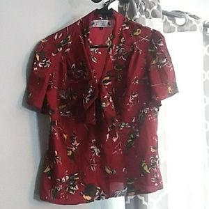 Button up and tie shirt